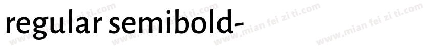 regular semibold字体转换